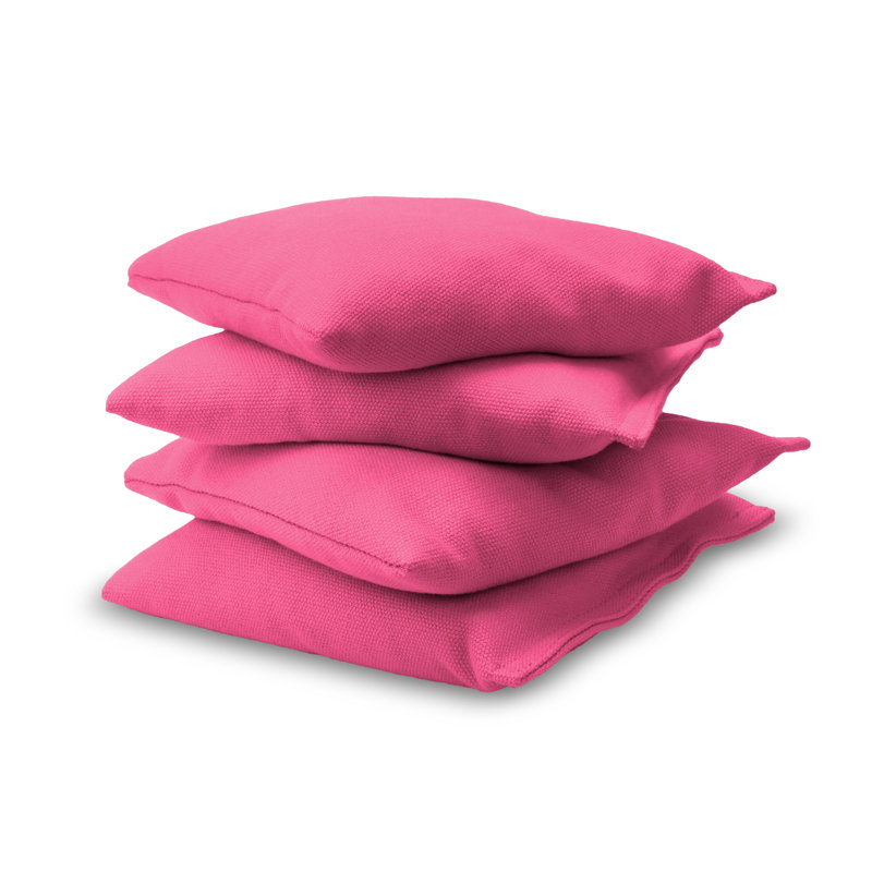 Pièce de rechange cornhole remplie de sac de pois premium, Rose