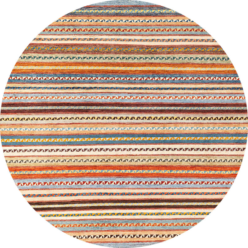 Tapis abstrait moderne 4280, Rond 8 pi