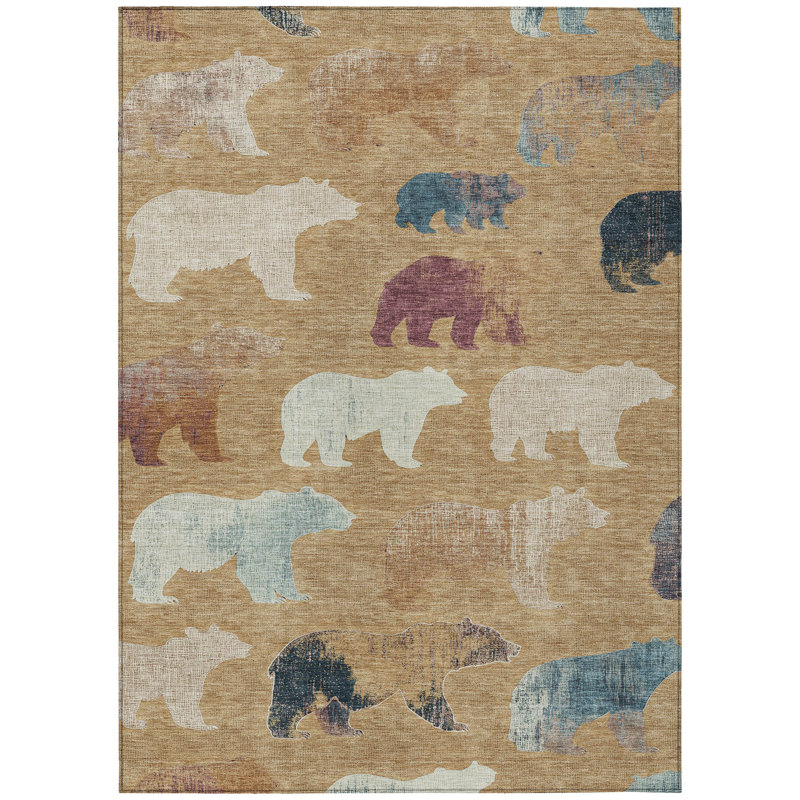 Machine Washable Indoor/Outdoor Chantille ACN2338 Lodge Rug, Rectangle 10' x 14'