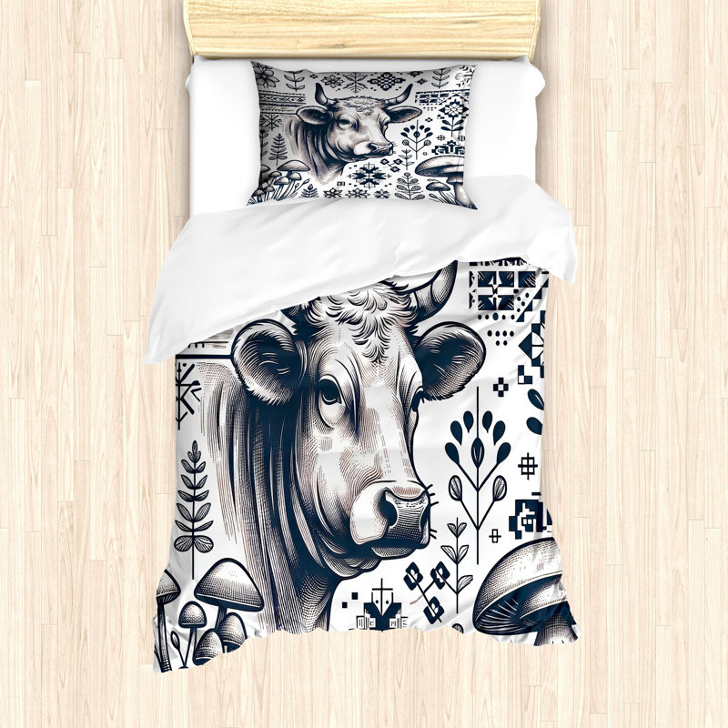 Rustic Duvet Cover, Twin Duvet Cover + 1 Standard Shams