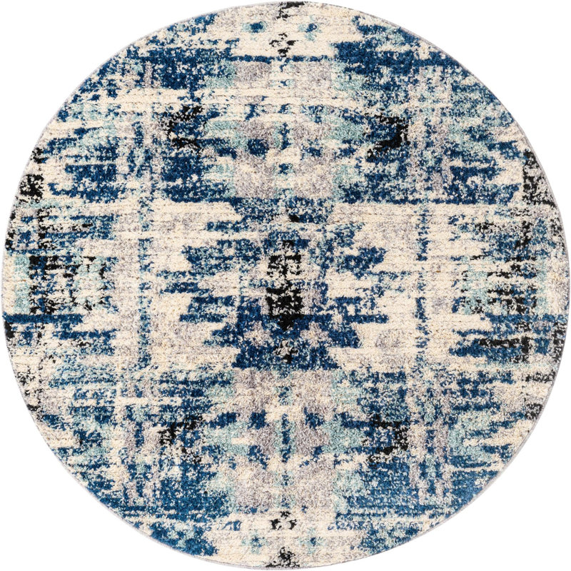 Tucson Geometric Indoor Rug, Round 5'