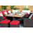 6 - Person Wicker Patio Dining Set with Rectangular Table , Cushions Included-93843004-93842996
