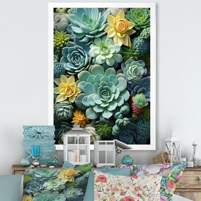 Jeliyah Green Succulents Serenity Garden III