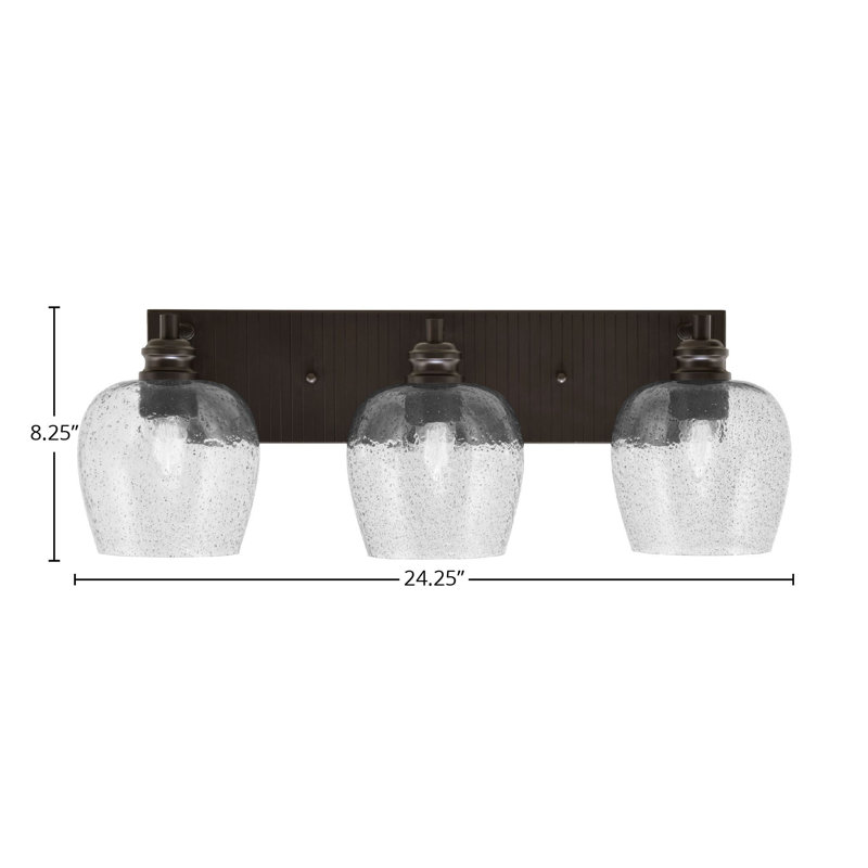 Éclairage pour meuble-lavabo 3 lumières Arrie, Espresso