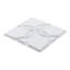 3D Wall Panels 30 x 30cm PVC 3.0 Sq.m Coverage Floral Matte White