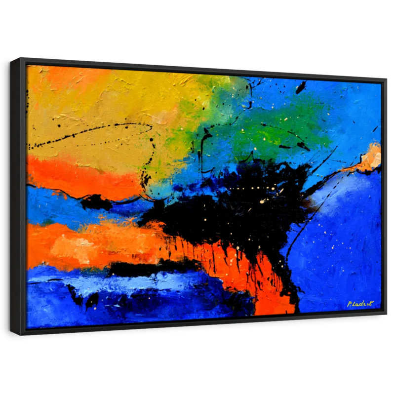Rainbow Blast Abstract Canvas Print, 19" H x 13" W