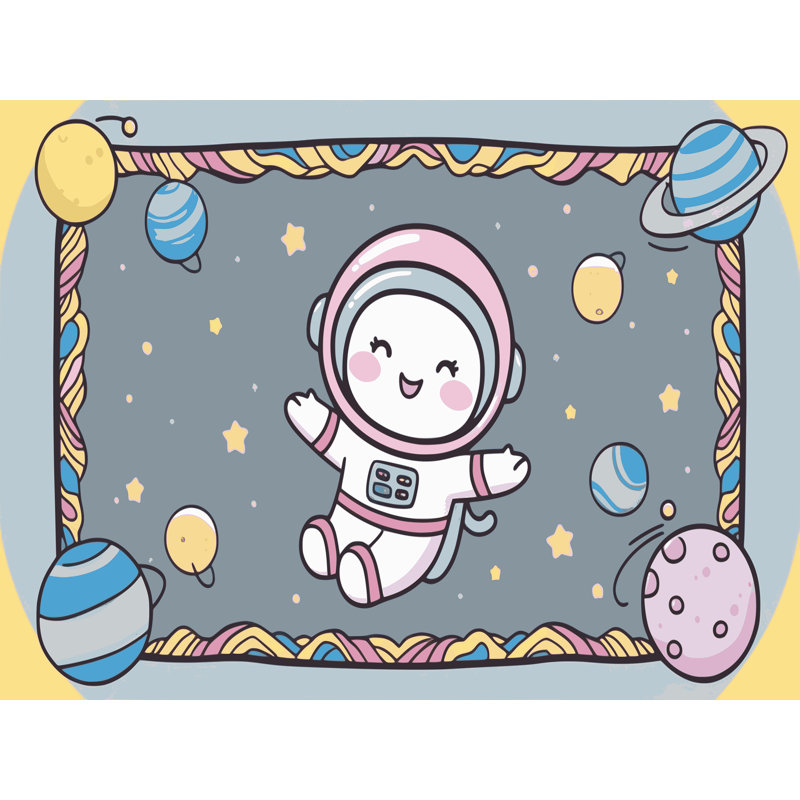 Tapis pour enfant Zoomie Kids, Rectangulaire 2 pi x 3 pi