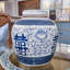 Urnes et pots classiques bleus / blancs