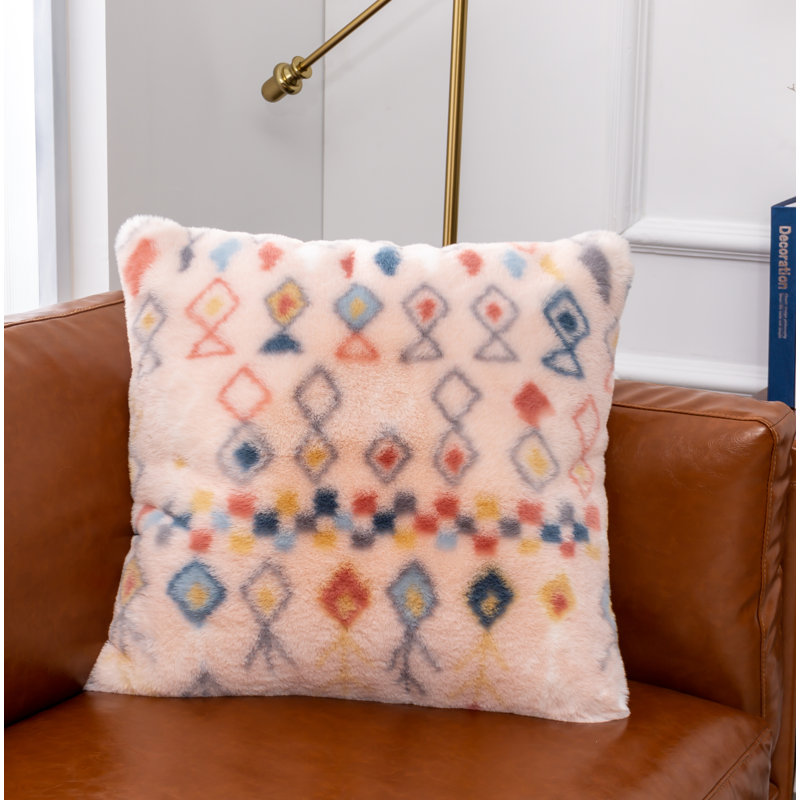 Luxury Geometric Reversible Throw Pillow