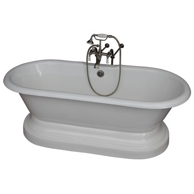 Baignoire de trempage en fonte avec robinet 61 "x 31" Columbus