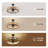 24" Bay Isle Home™ Bedroom Ceiling Fan With Lights Including Light Kit, With App/remote Control