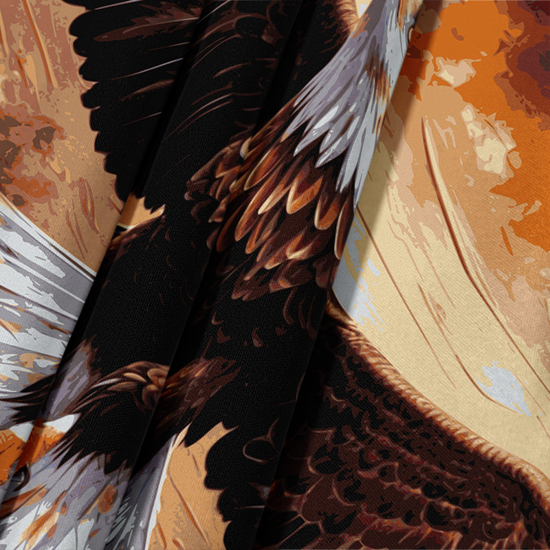 Tapisserie murale «Wildlife Golden Eagle», 88 po x 104 po