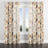 Country Farmhouse Velvet Curtains - Brown Badita Grommet Curtain - 1 Panel-767680907-767680905