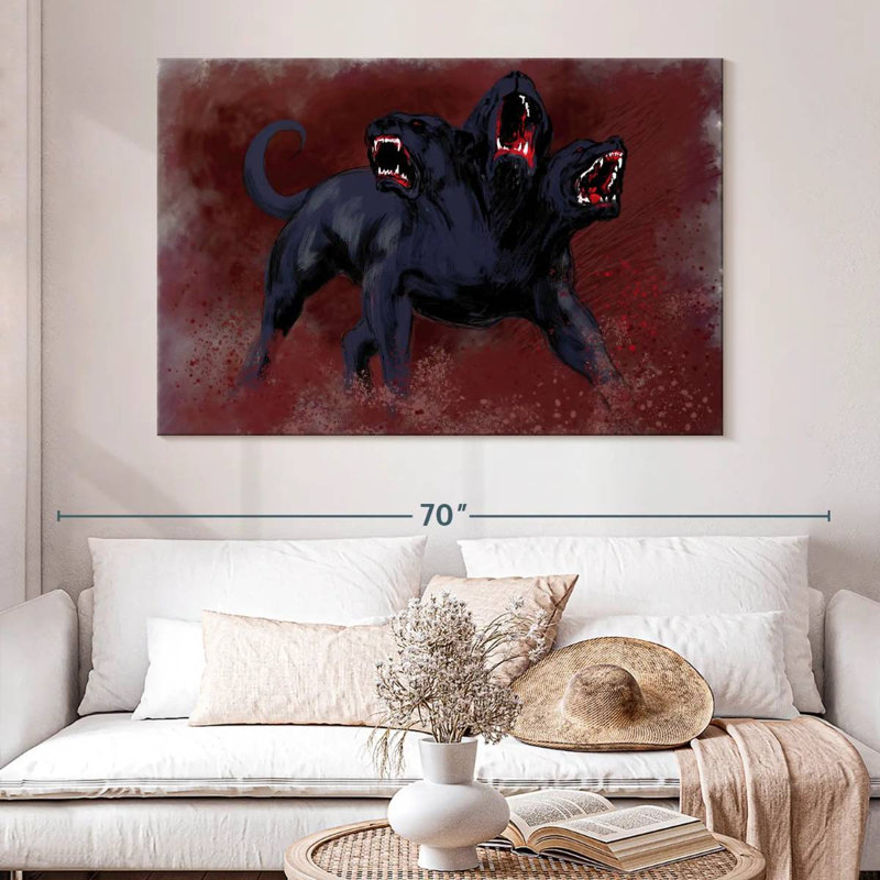 Kelan Cerberus, 34" H x 51" W