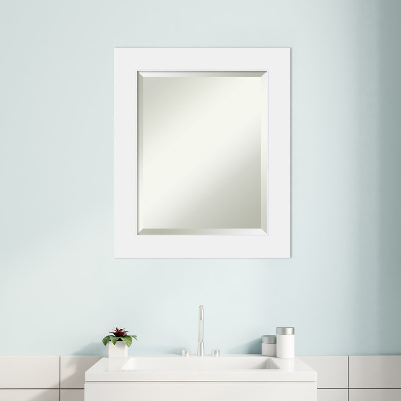 Hatton Mirror, 24.88" x 20.88" , White