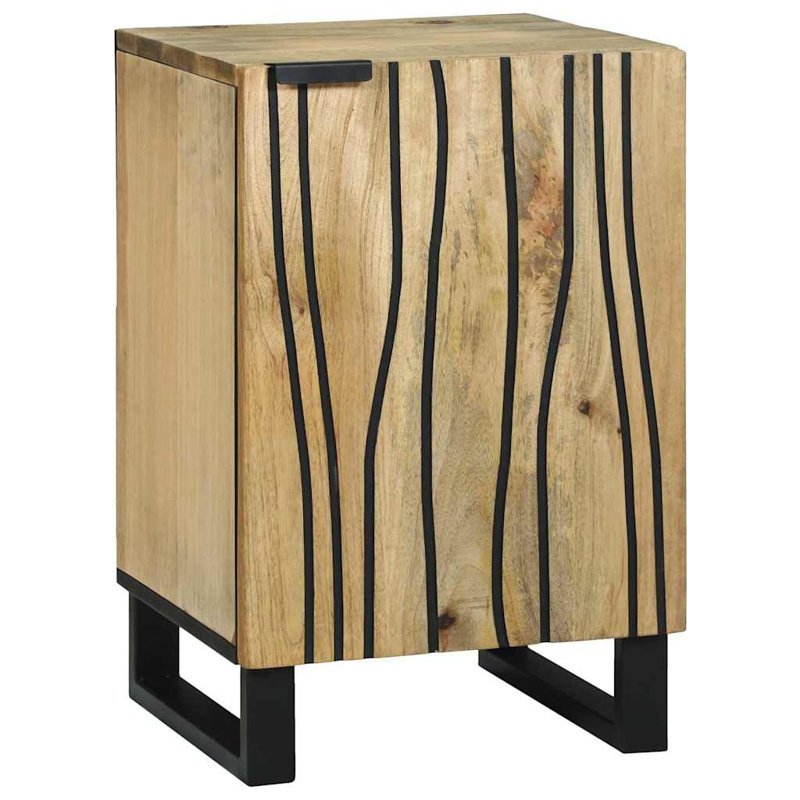 Bathroom Cabinet With Shelf 38 X 33.5 X 58 Cm, Natural