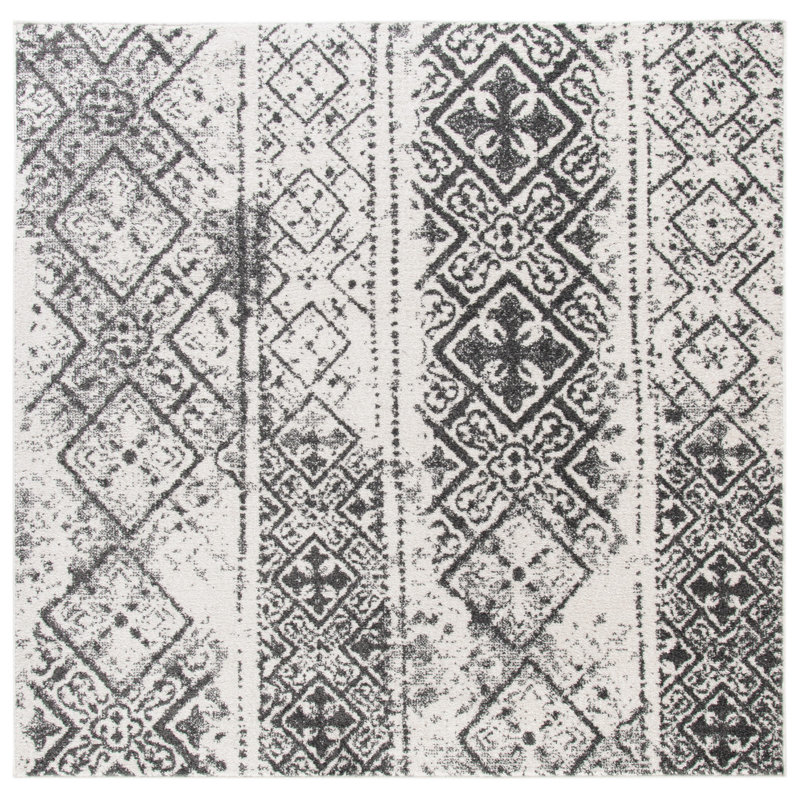 Finney Performance Geometric Rug, Square 6'