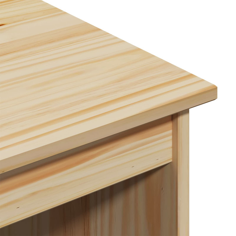  Desk Solid Pine Wood Minimalist Writing Surface Home Office Table Study
