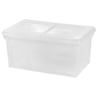 Iris Weathertight Storage File Box, Letter/Legal Size, 10 9/10 x