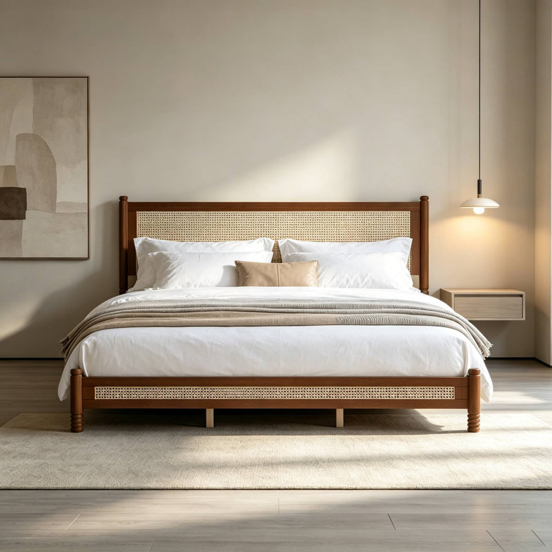 Bed, King, Walnut