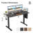 STARY Electric Standing Desk Adjustable Height Sit Stand Home Office Desk with Splice Board-603377101-603377072-603377075