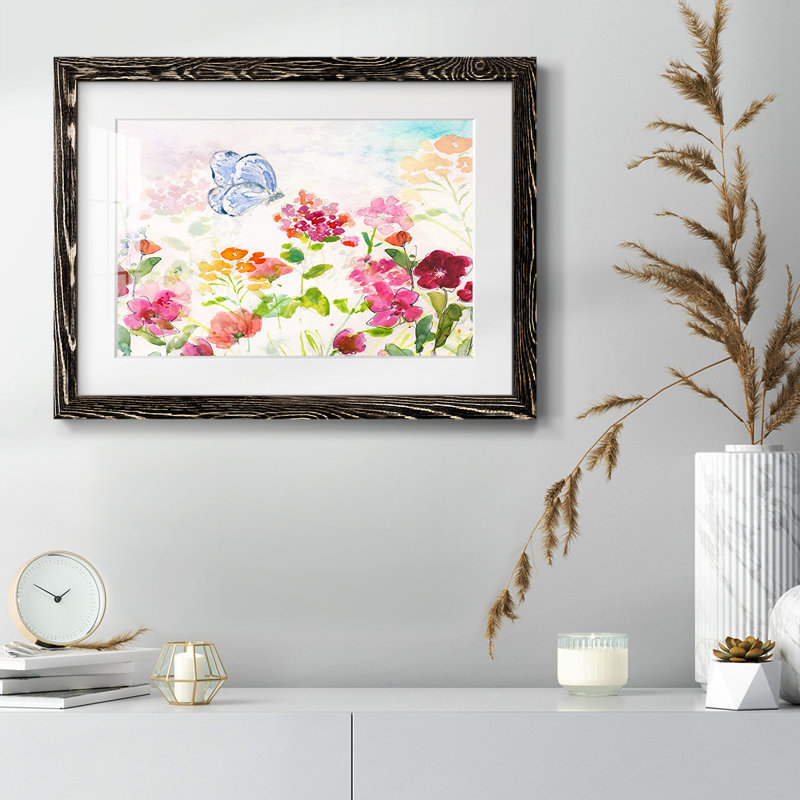 «Summer Garden Butterfly», impression sur papier, H 26 po x l 38 po, Noir