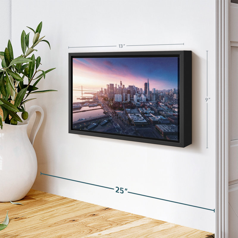 " San Francisco Sunrise Canvas Print ", 9" H x 13" W