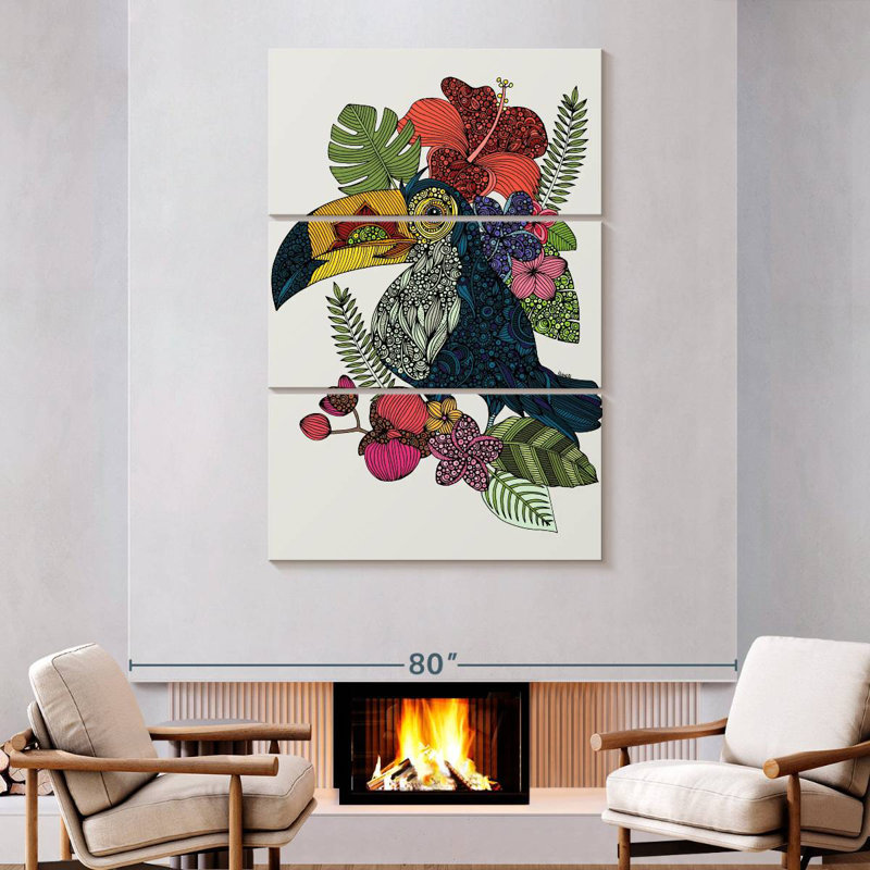 Brampt Tucan, 74" H x 48" W