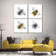Quatre abeilles, reproduction d'art sur toile-1681664471