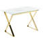 Chateaugay Glass Top Metal Base Dining Table-494780233-494780235