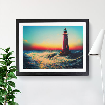 XH1022-6646X Painted Lighthouse Vol.2 - Single Picture Frame Painting