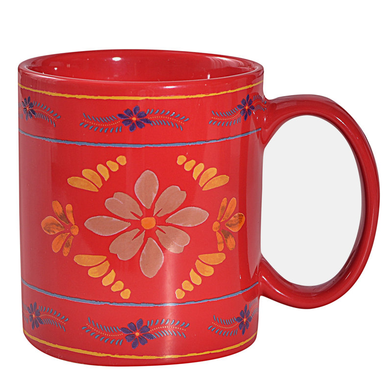Ensemble de tasses à café Bonita Talavera, Rouge