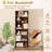 70" Tall 6-tier Bookcase With 6 Open Shelves Anti-toppling Kits For Living Room-1555305682