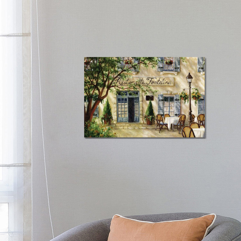 Cafe VII by Malenda Trick - Print on Canvas, 66.04 cm H x 45.72 cm W x 1.91 cm D, Wrapped Canvas