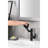 Bathroom Sink Faucet With Spray, Temp Display, 360 Rotate, Black Matte, Spray Feature Show, Rotation, Matte Black,