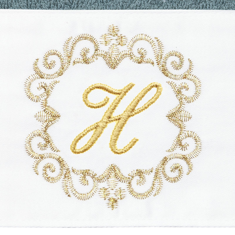 Winston Porter 100% Turkish Cotton MONICA 2PC Embellished Hand Towel Set, H