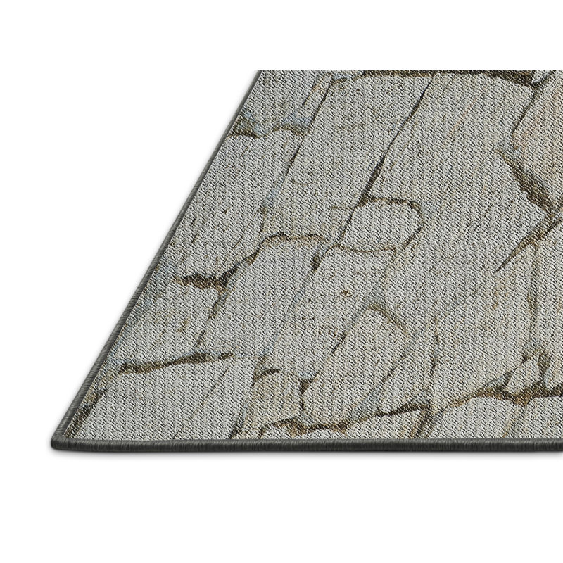 Tapis zone grise à motifs Audino, Rectangle 5 pi x 7 pi