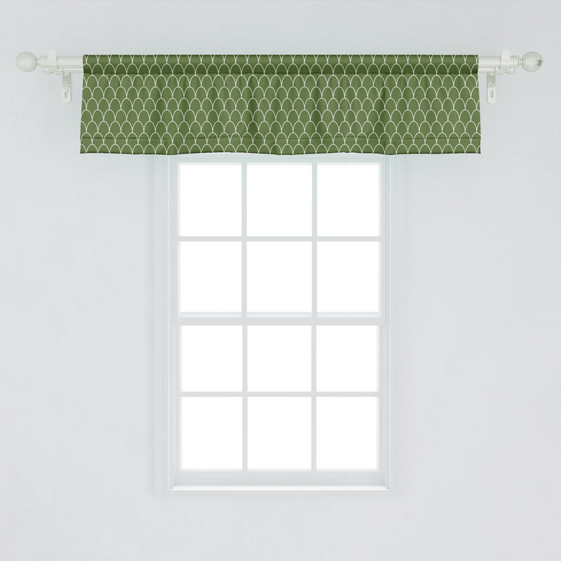 Ensemble de 2 cantonnières Ambesonne Green, L 42 po x L 18 po