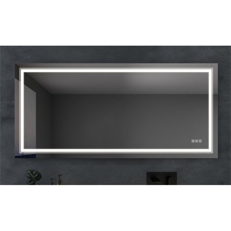 Miroir anti-buée avec bouton 3055, 29,5 po x 54,7 po