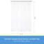 Doublure de rideau de douche moyenne en PEVA Kenney microCLEAN