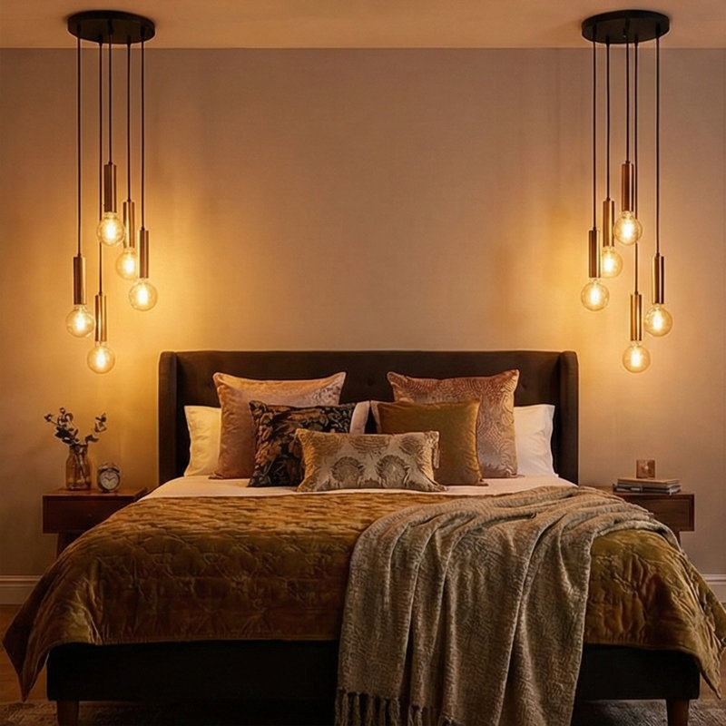 7 - Light Unique Tiered Chandelier