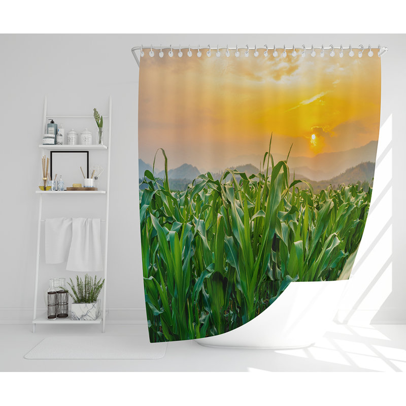 Eliut 13 Piece Polyester Shower Curtain Set