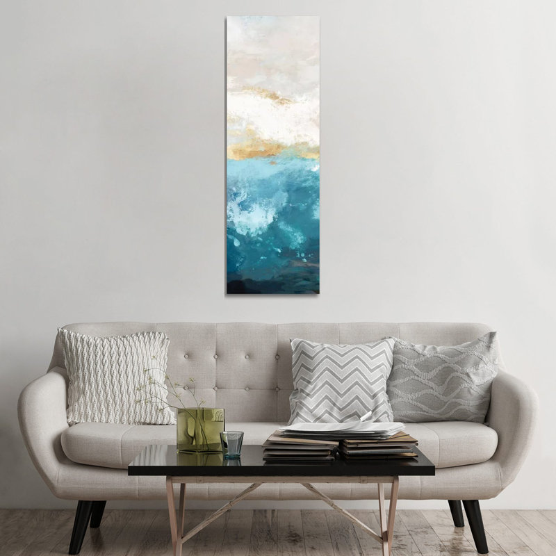 Water Gold II by Tom Reeves - Wrapped Canvas Panoramic Painting, 152.4 cm H x 50.8 cm W x 1.91 cm D