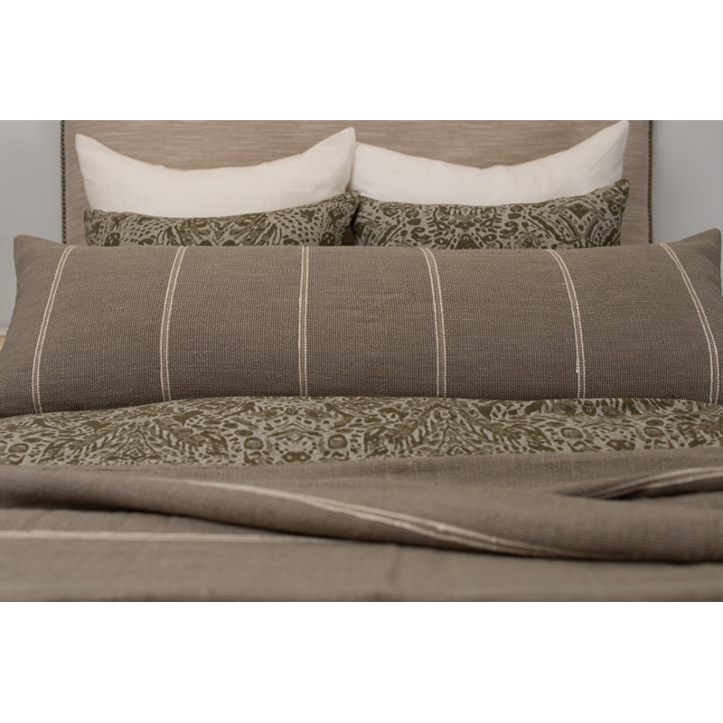 Housse de couette Ramus, ensemble cyprès, Housse de couette pour grand lit + 2 taies décora
