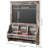 Wall Chalkboard with Mail Storage Key Hook