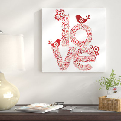 « red love », impression sur toile tendue