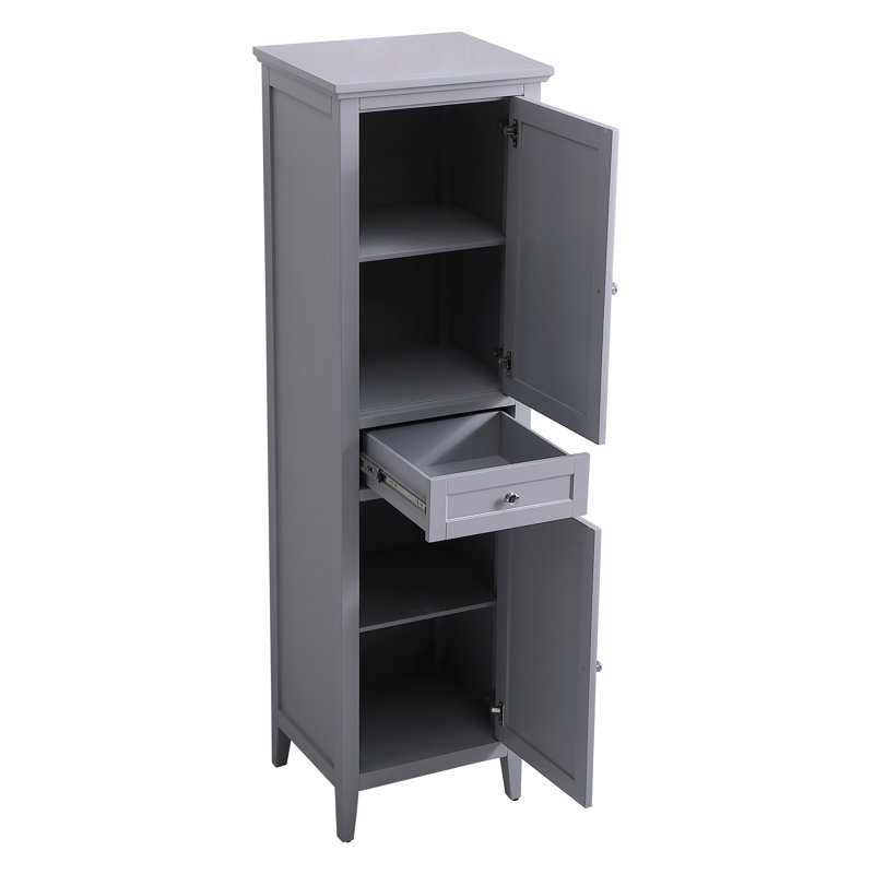 Armoire à linge autoportante l 21 po x H 73 po x P 18 po Gardner, Gris