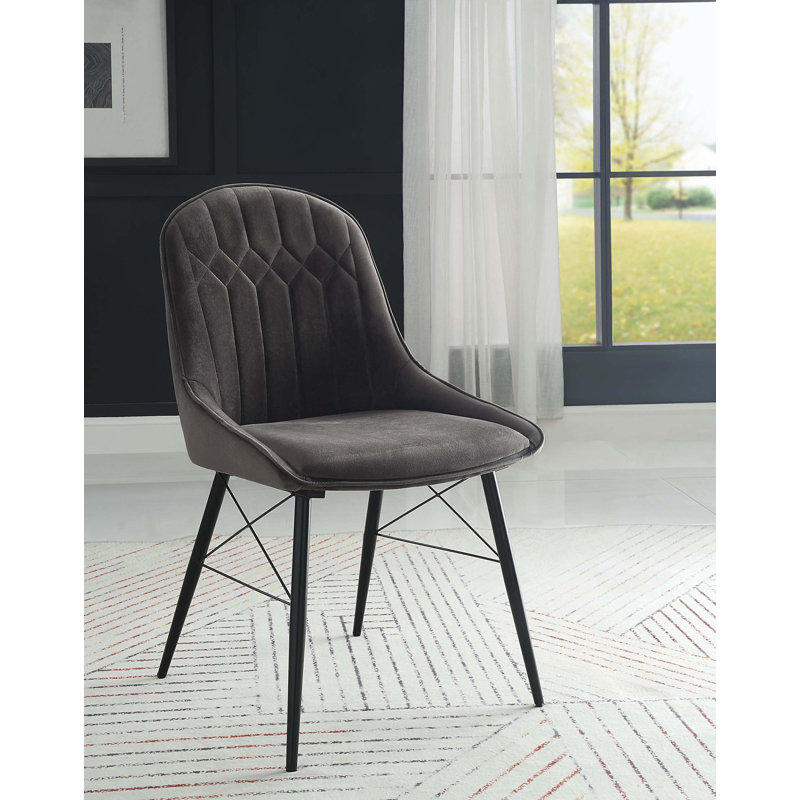 Chaise de salle à manger en tissu Abraham (ensemble de 2)