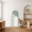 2pcs Arch Wall Decal, Modern Geometric Shape Peel and Stick Wallpaper Self-Adhesive Removable Sticker Boho Mural Decor for Living Room-2079292387