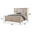 Ensemble de chambre à coucher avec panneau Celestial Glow Modern Glam-126302777-126302779